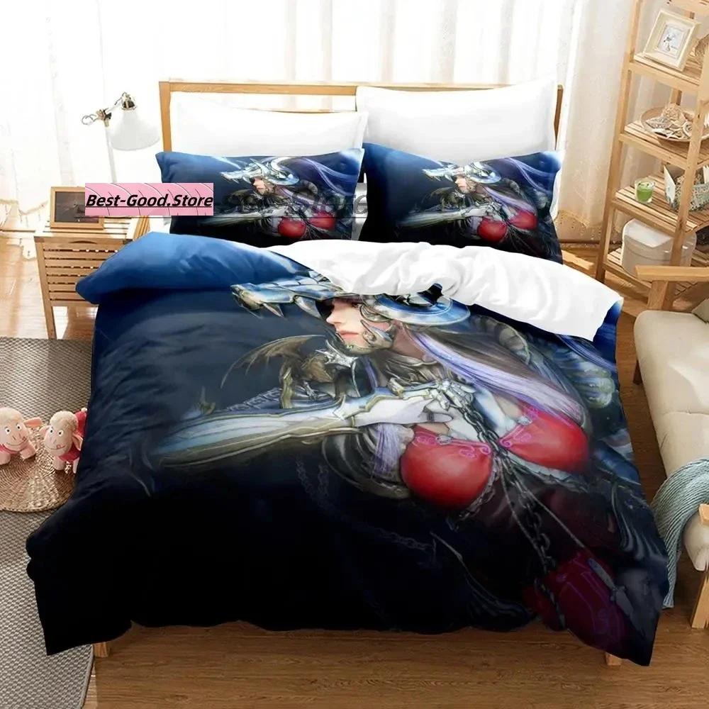 Game Black Desert Beding Set Single Twin Ful Quen King-Sized Dimensionsd Dimensions Bed Linen Set Aldult Kid Bedrom Duvetcover Sets Anime Bed Shet Set