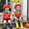 Toddler Infant Baby Boy Girl  Vest Tops Hat Halloween Outfits Costume Set