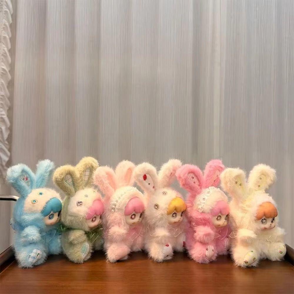Hangings Decoration Bunny Pendant Bag Charm Vinyl Doll Toy Rabbit Plush Keychain  Jewelry Gift
