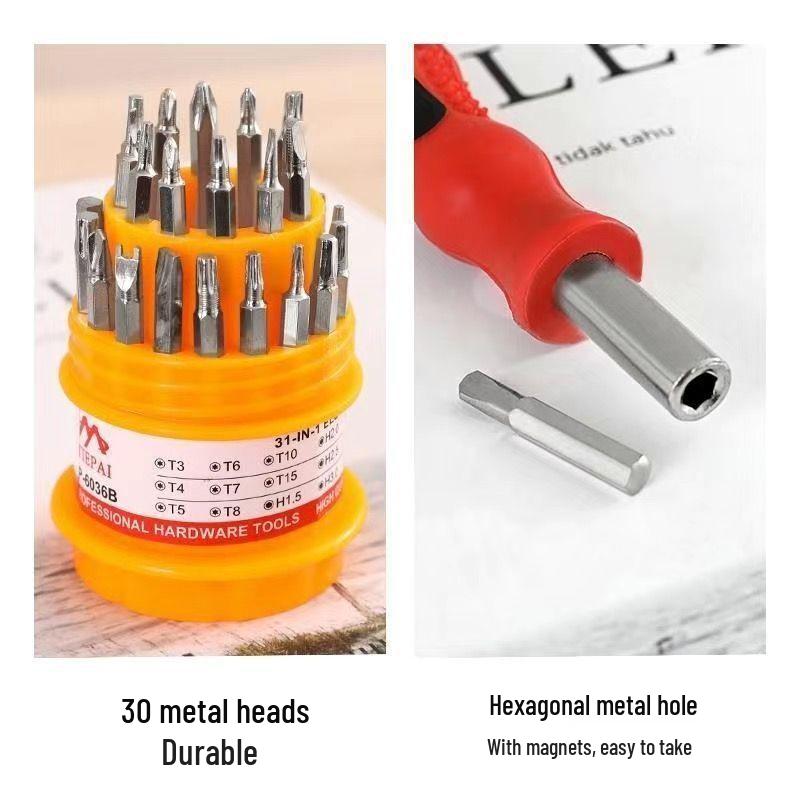 

Multifunctional Screwdriver and Bit Set for Electronics and Appliance Repair