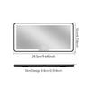 LED Car Sun Visor Vanity Mirror with Lights 3 Light Modes Rechargeable Dimmable Touch Control Travel Makeup Mirror Girl's Gift Interior Mirrors6