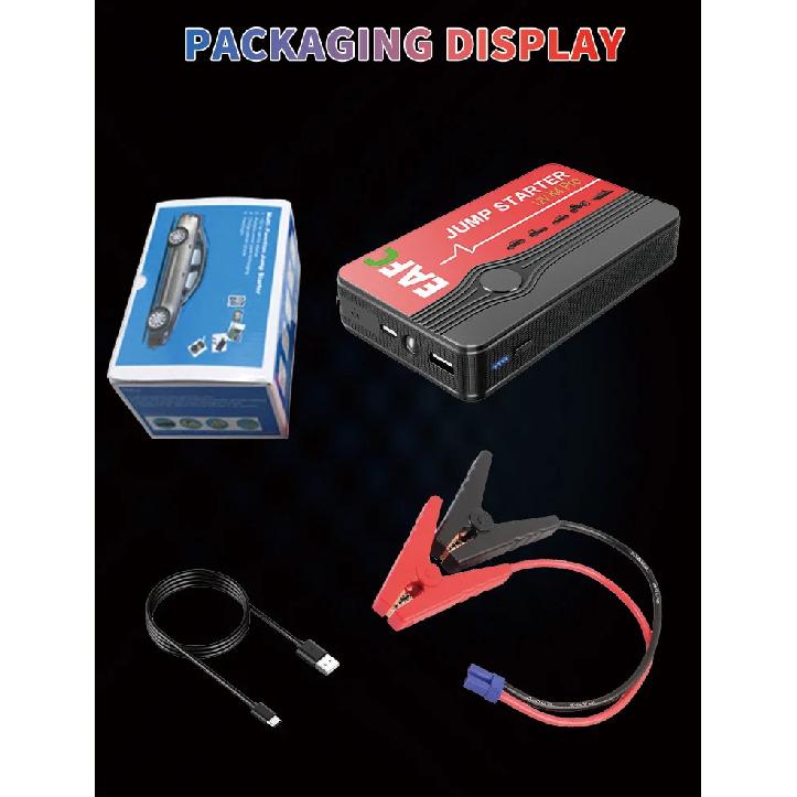 EAFC Car Jump Starter Starter Battery Power Pack 12V 600A Jump Starter Auto Buster Emergency Booster Car Charger Jump Start