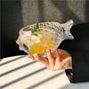 3D Fish-shaped Glass Thick Cocktail Cup Unique Pufferfish-shaped Glass Cup  Home Bar