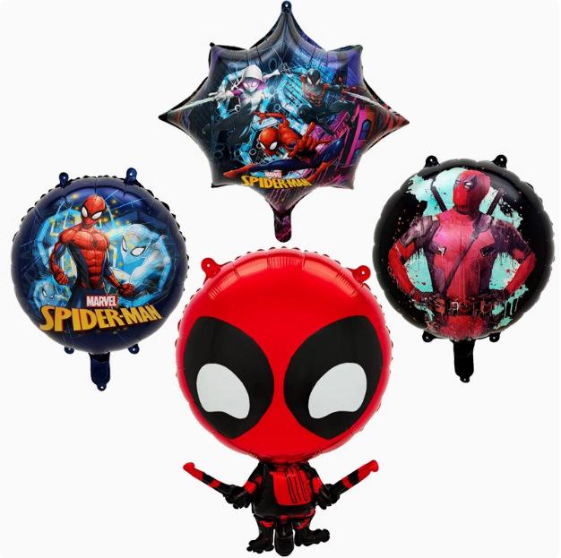 Jumping Spider-Man superhero series themed birthday party decoration arrangement aluminum film balloons