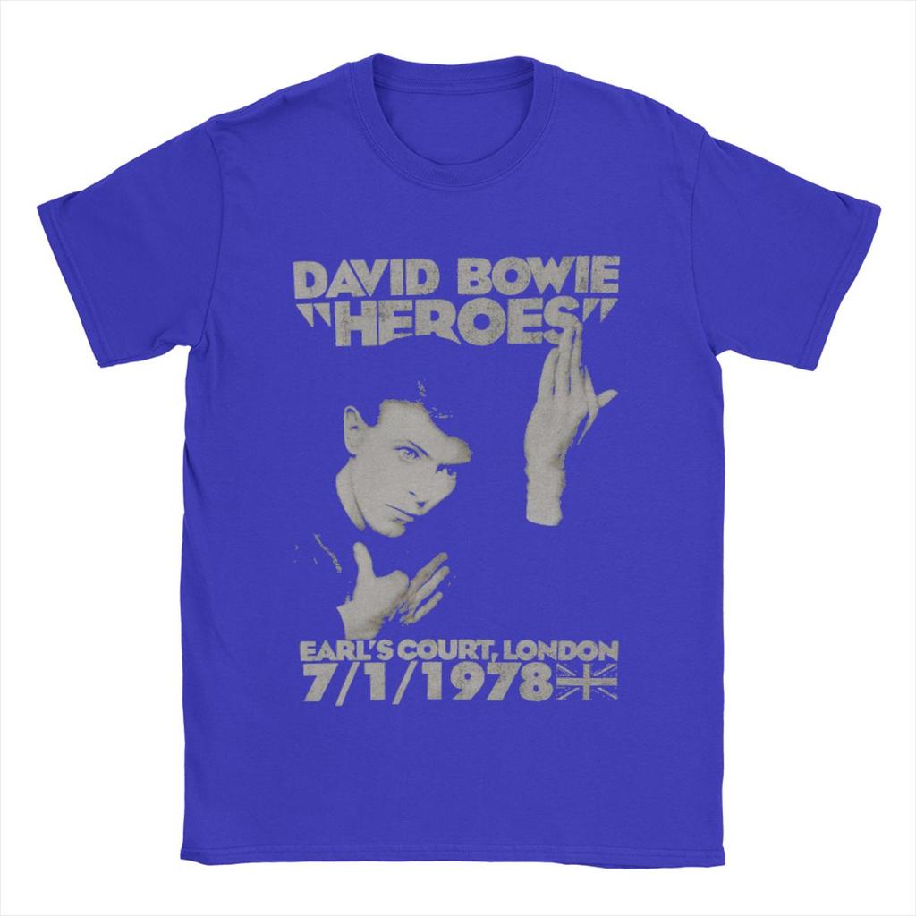 Funny Davids Bowied T-Shirts Men Round Collar Cotton T Shirt Short Sleeve Tee Shirt New Arrival Clothes
