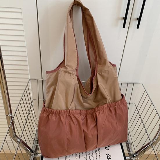 Faltbare Tasche Große Kapazität Faltbare Umhängetasche mit Reißverschluss und Innentasche Design Pendler-Tragetasche für den täglichen Gebrauch