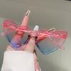 Cute Heart Shaped Sunglasses for Kinds Fashion Gradient Multi-color Shades for Children Trendy Stylish Decor Sun Glasses
