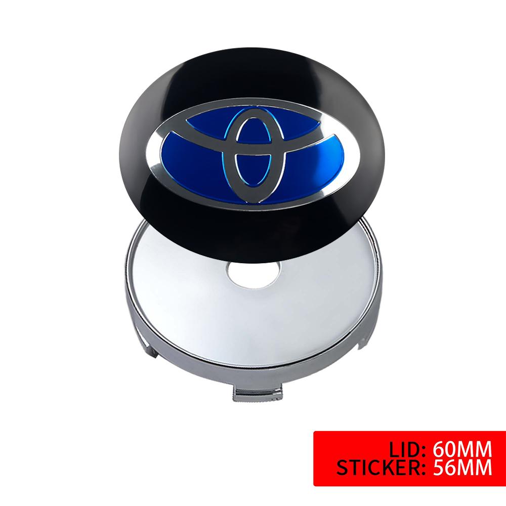 2026 Nuovo Per Toyota 4pz 56/60MM Tappi Centrali Mozzo Ruota Auto Coprimozzo Cerchione Decalcomanie Per Toyota Avalon Mirai Avensis Prado Hilux VVT-I 4W