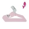 25 Pack Kids Velvet Hangers Non Slip Durable Flocked Velvet Coating Lightweight Closet Organizer Child Shirt Hangers Mermaid