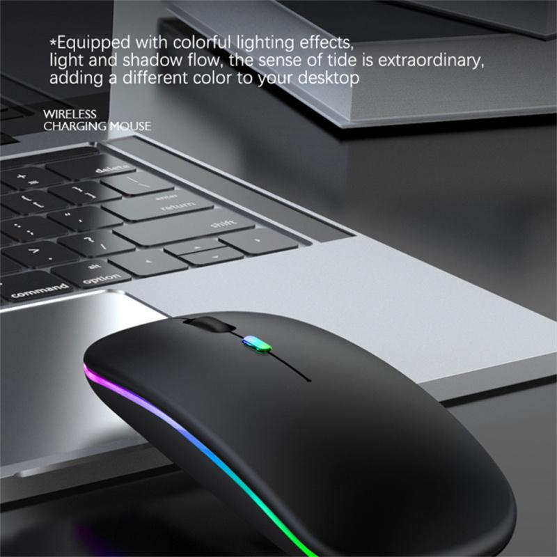 2,4g Drahtlose Maus USB Aufladbare Bluetooth-kompatibel Rgb Stille Ergonomische Maus Mit Hintergrundbeleuchtung
