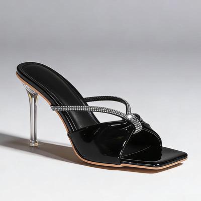Peep Toe High Heels Sandals Women Summer Shoes Fashion Elegant Ladies Brand Heels 10cm Black White Green Plus Size 43