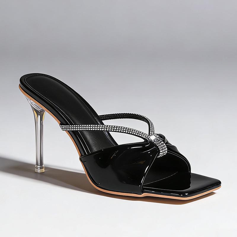 Peep Toe High Heels Sandals Women Summer Shoes Fashion Elegant Ladies Brand Heels 10cm Black White Green Plus Size 43