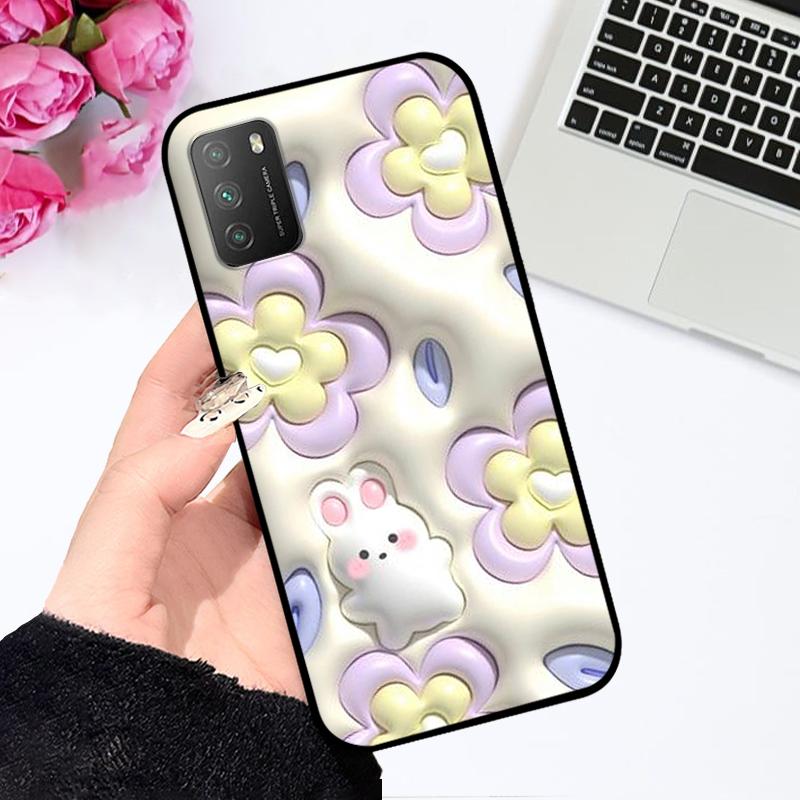 For Xiaomi Poco M3 4G Case M2010J19CG Shockproof Soft Silicone TPU Phone Cover For Poco M3 Pro 5G M2103K19PG Coque Funda Cartoon