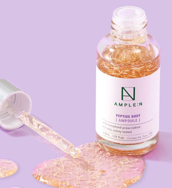 AMPLE:N Peptide Shot Ampoule – 100ml / 30ml | Anti-Wrinkle & Firming Serum with Peptides