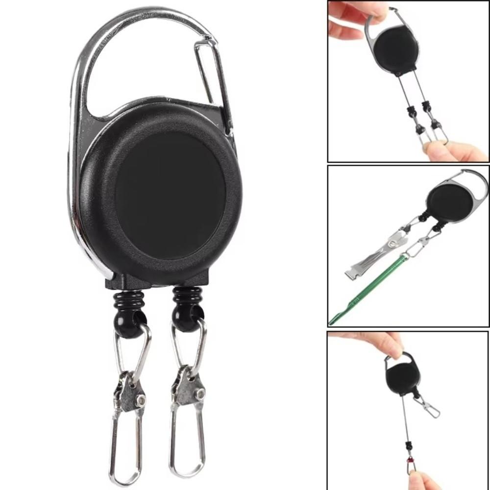 1pc Durable Cord Retractable Keychain Roll Retractable Badge Keyring Badge Display