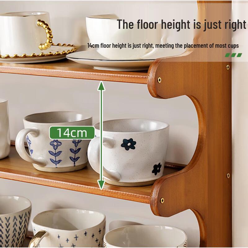 Bamboo Multi-tier Countertop Cup Holder