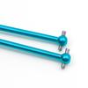 Xtahdge Aluminum Alloy Universal Drive Shaft CVD (64mm) Replacement for DT03 TT02B -02B Remote Control Car Upgrade Parts (Blue)