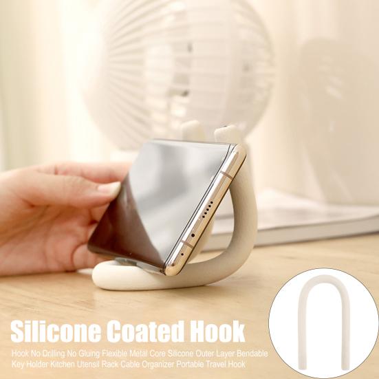 Multifunktionell Böjbar Hängkrok Hemkontor Kök Sovrum Garderob Flexibel Krok Bärbar S-formad U-formad Krok