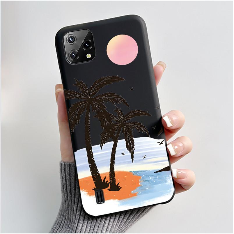 

Casing For Blackview A55 Oscal C60 Case Aesthetic Cute Cat Cartoon Fashion Black Soft Silicone Back Cover Shockproof Phone Case Blackview Oscal C60