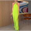Party Dresses for Women Loose Halter Neck Lace-up Backless Sexy Satin Evening Dress Summer New Fashion Elegant Vacation Dress