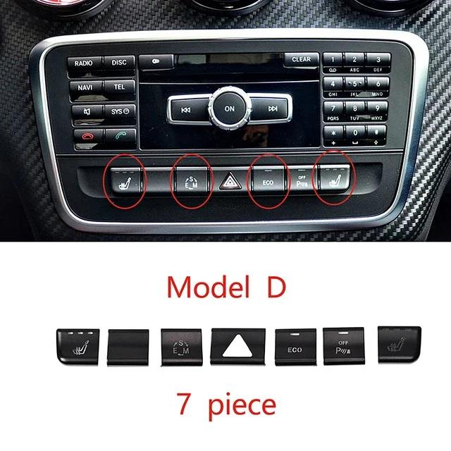 Car Console Air Conditioner Function Buttons Trim Sticker For Mercedes Benz GLA X156 CLA C117 A B Class W176 W246 2013-2017