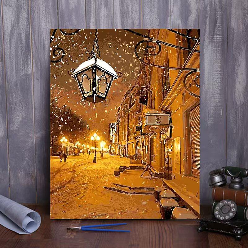 1pcs Oil Painting Decorative Art Digital Oil Painting Inner Frame DIY Assembly Kit DIY Wooden Frame with Detachable Inner Frame