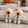 Office Table Ornament Articulated Eye Fidget Toy, 3D Printed Halloween Eyeball Figurine with Movable Joints, Whimsical Home Flexible Spooky
