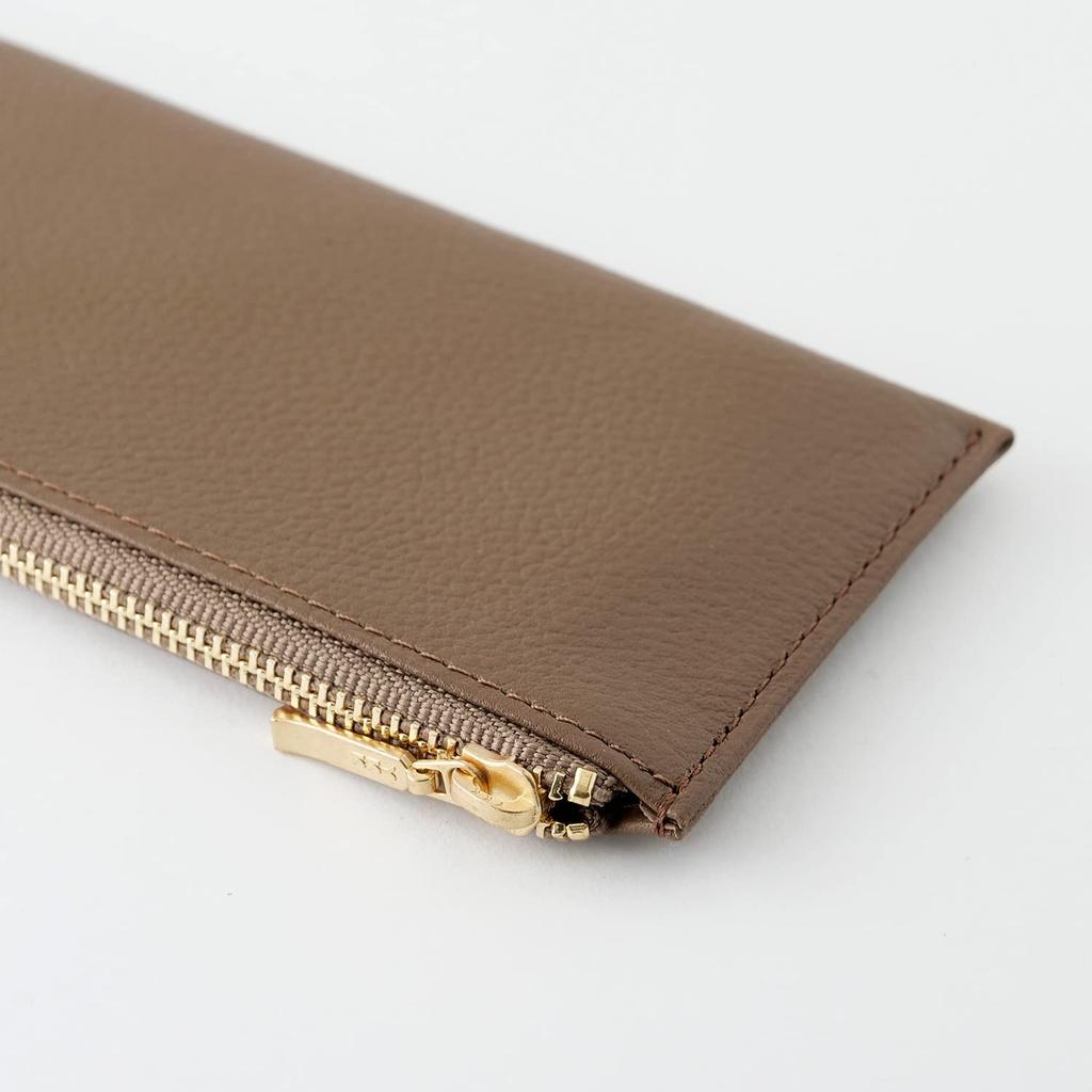 OSL Leather Flat Pen Taupe [Slip-On] Case, OSL-1802, Slip-On,