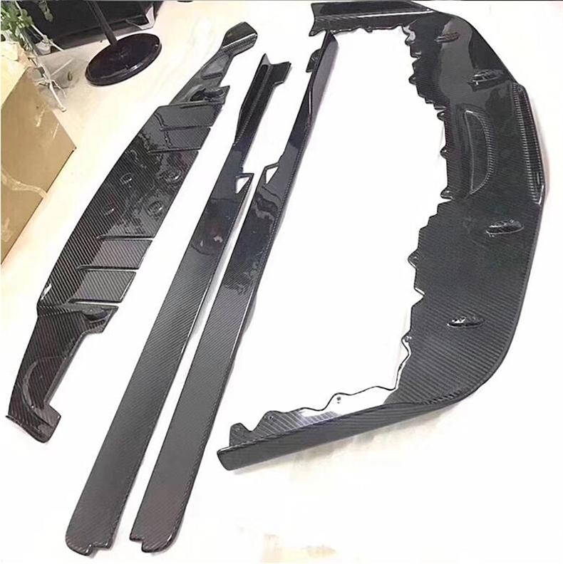 For Ferrari 458 2011-No Carbon Fiber Front Lip Rear Diffuser Bumper Spoiler Side Skirt Body Kit Upgrade Refits Splitter HS3