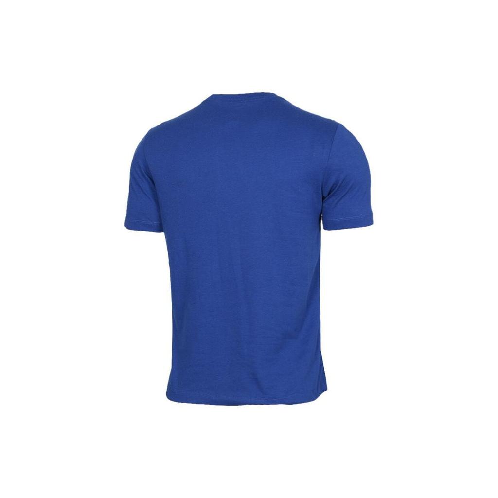 Nike Pattern Print Pullover Crew Neck T-Shirt Men Tops Blue BQ3606-495