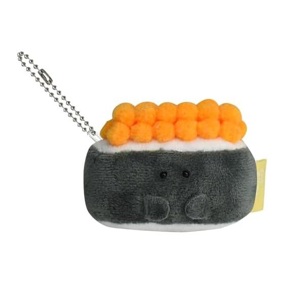 Ippinsha Gyutto Sushi Ikura-san Mascot Plush Toy with Mini Chain Gift 48014