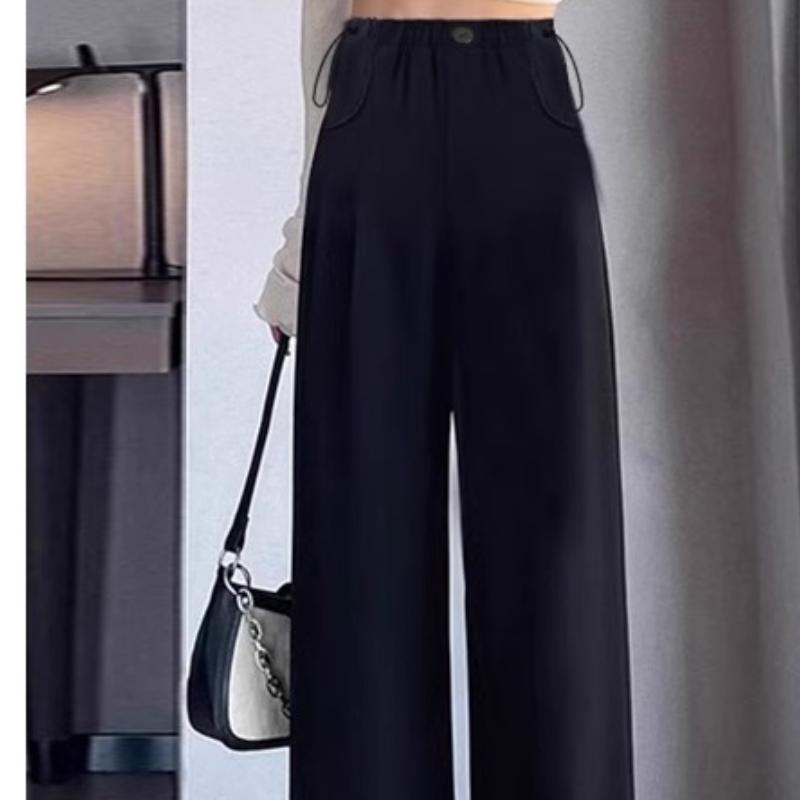 Pantalones de Maternidad para Verano Estilos Finos para Usar Sin Estrangular la Barriga Pantalones de Pierna Ancha Nuevo Estilo Cordón Sin Pantalones para Pasear Traje de Pantalón