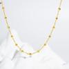 Gold-Plated Disco Bead Necklace: Stylish, Luxurious Gift for Her
