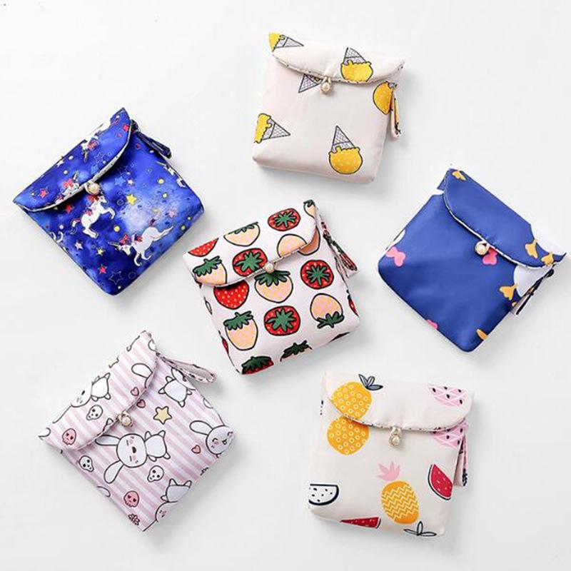 Stylish Portable Sanitary Pad & Coin Purse for Girls