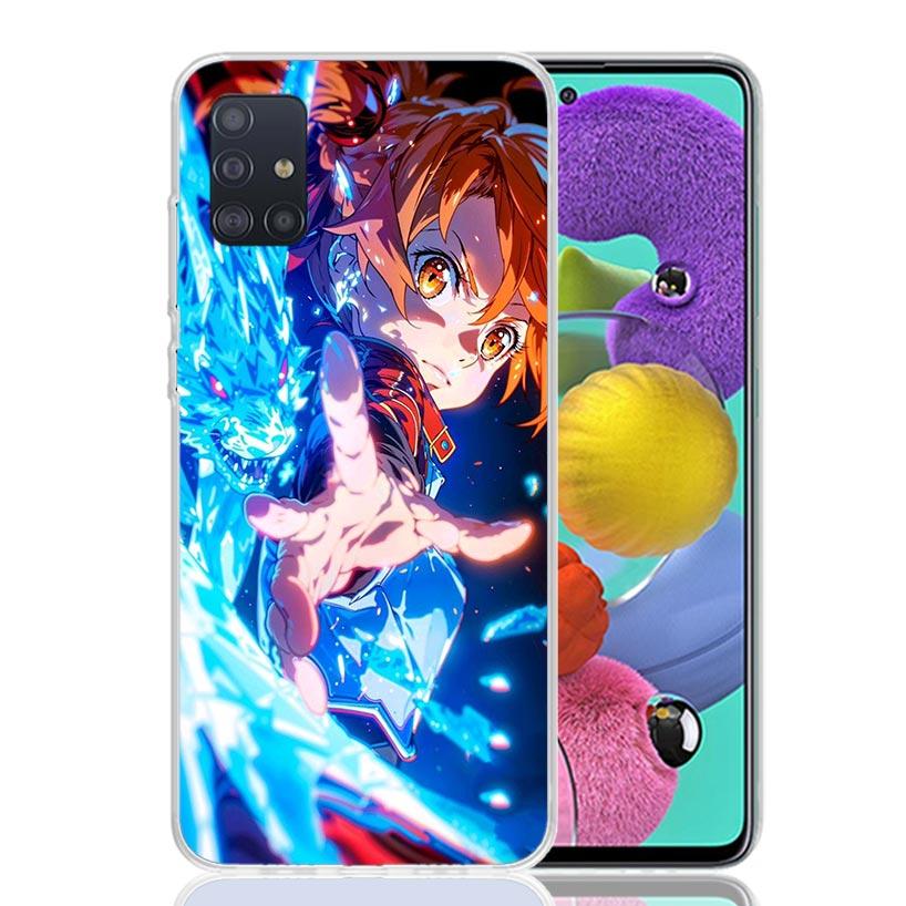 Sword Art Online Yuuki Asuna Phone Case For Samsung Galaxy A52 A32 A22 A12 A02S A50S A30S A51 A31 AA71 Note 20 Ultra 10 S10 Plus