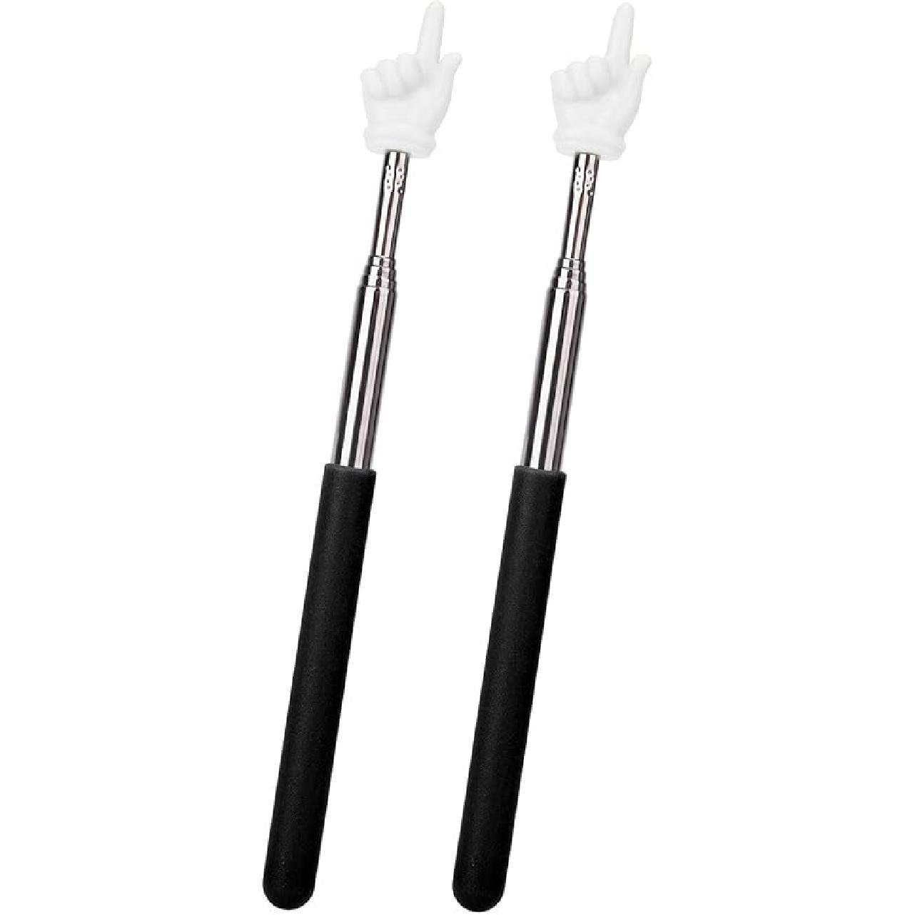 Раскладной палец-указка, Складной телескопический длинный указка для школы, Незаменимые принадлежности для класса, Сине-фиолетовый чёрный