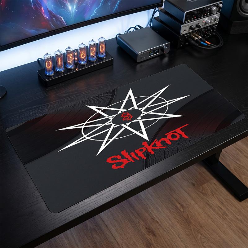 Tappetino per Mouse Grande Stampa Slipknot Superficie Liscia Anti?Tappetino da Scrivania Antiscivolo per Gaming Ufficio Decorazione Laptop