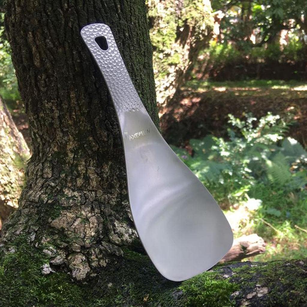 LoveinDIY Titanium Spatula Camping Shovel Rice Spoon Kitchen Utensils Cooking Tools