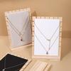 PU Jewelry Display Stand Wood Bangle Storage Rack New Earrings Shelf  Jewelry