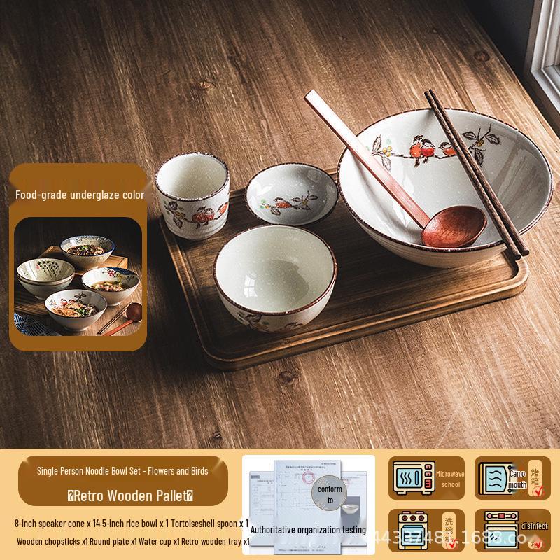 Japanese Ceramic Noodle Bowl - Large Conical Hat Design for Ramen and Soup (2025)