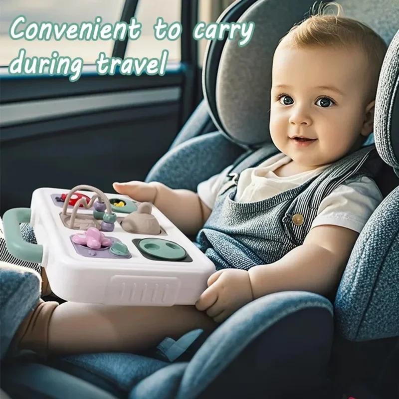 Multifunction Sensory Busy Board Education Toy Fine Motor Skills Fidget Toys Travel Toy Activity Board for Children Toddler