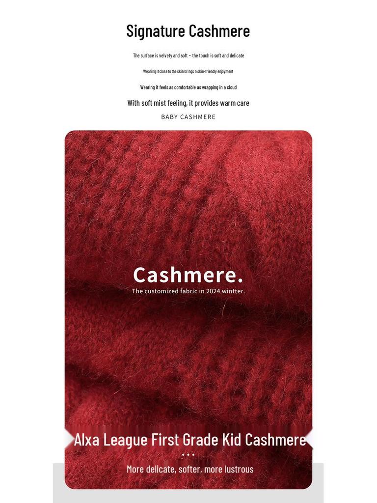 Simple! Unisex Cable Knit Cashmere Scarf: Winter Thick & Versatile Neck Warmer