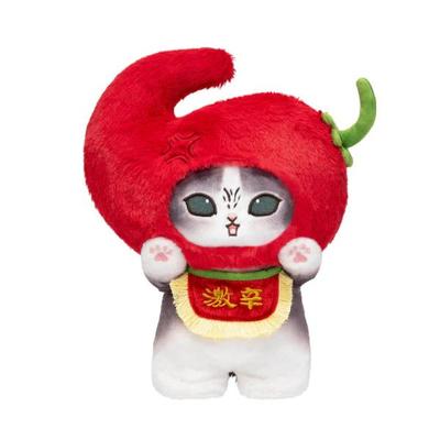 Mofusand Angry Chili Pepper Nyan Standing Plush Doll Japan NEW