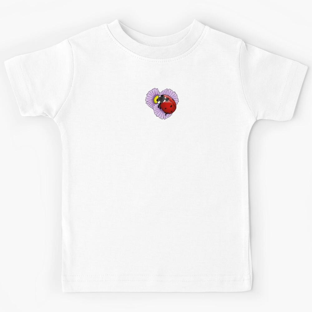 Fun loving lady bugs and daises Kids T-Shirt 150