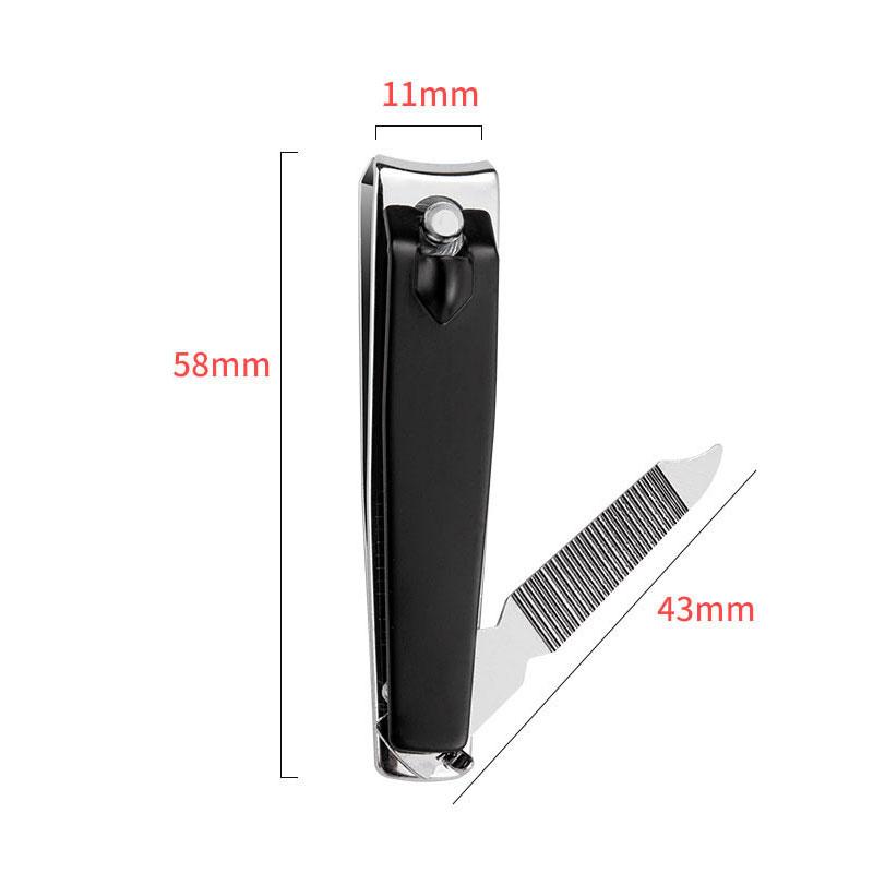 Nail Art Clippers i rustfritt stål Manikyr Filer Fingerneglekutter Nail Nipper Tånegletrimmer Neglesaks