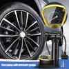 Bike Foot Pump Lightweight Car Foot Pump With Pressure Gauge Portable Bike Tire Compressor For Electric Pickup Automotive Sedan