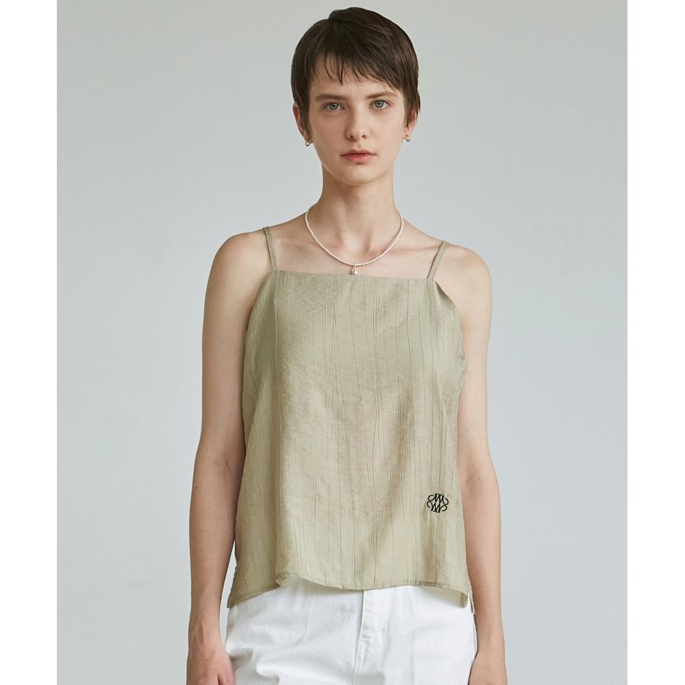 

NICKNICOLE SEMI SATIN SLEEVELESSBEIGE