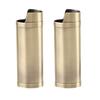 2PCS Torch Lighter Case Vintage Zinc Alloy Eye Catching Long Lifespan Portable Lighter Case Holder