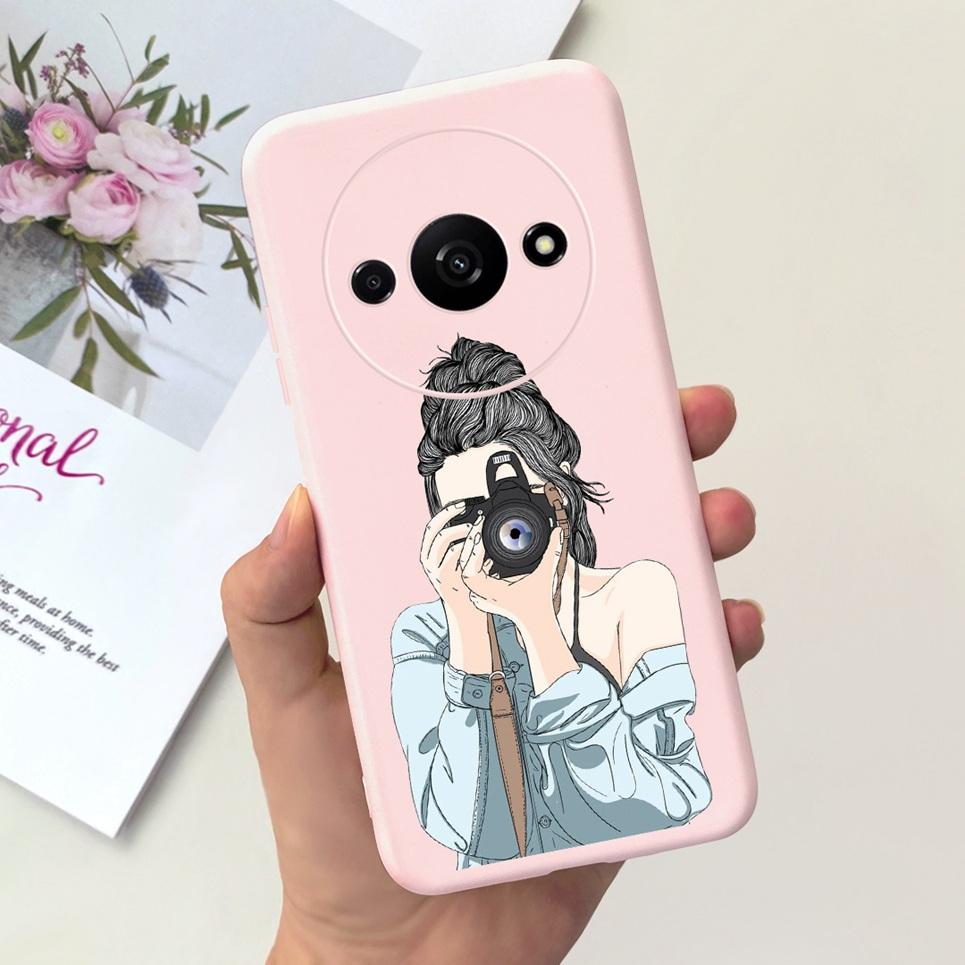 For Funda Xiaomi Redmi A3 Case Women Fashion Girly Flower Butterfly Bumper For Xiaomi Mi A3 Mia3 RedmiA3 Coque Soft Silicone
