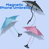 Flexible Angle Design Phone Umbrella Sun Shade Magnetic Phone Stand  Cycling Protection